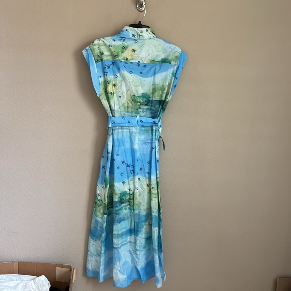 Zara printed shirt dress ZW collection 2183/014 - Picture 9 of 11